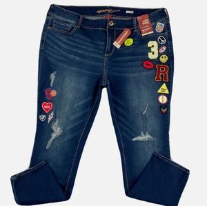 Girl Arizona Jeans Company with patches
